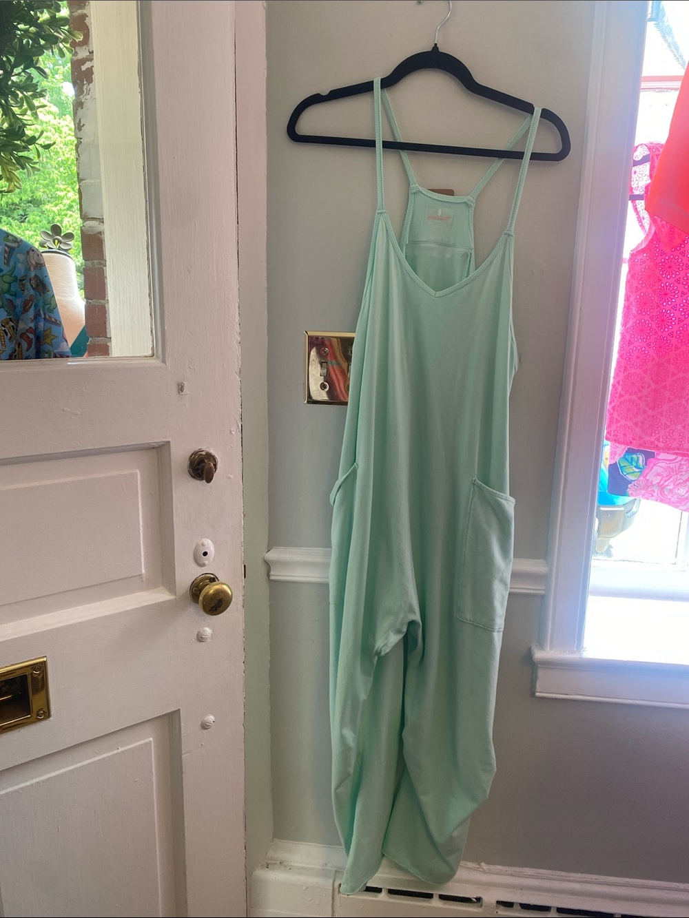 FP Movement by Free People Mint Green Relaxed Jumpsuit